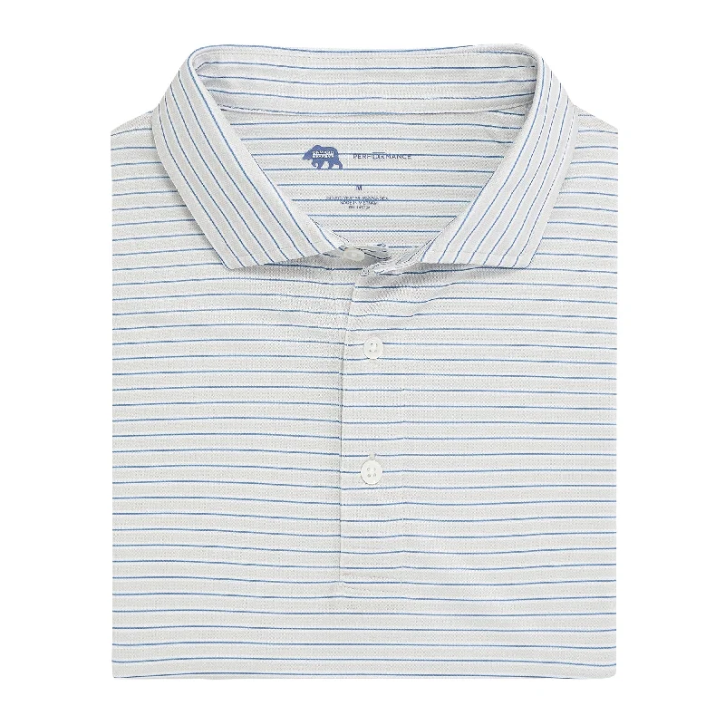 Men's Performance Sports T-Shirt -Match Stripe Performance Pique Polo