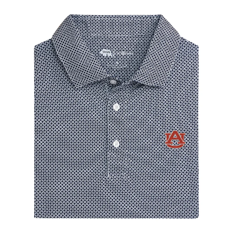 Men's moisture-wicking polo shirt-Auburn Scope Printed Performance Polo - Naval Academy