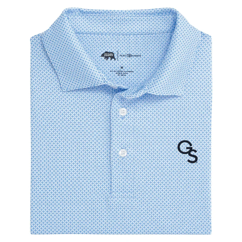 Men's colorful polo shirt-Georgia Southern GS Scope Printed Polo - Sky