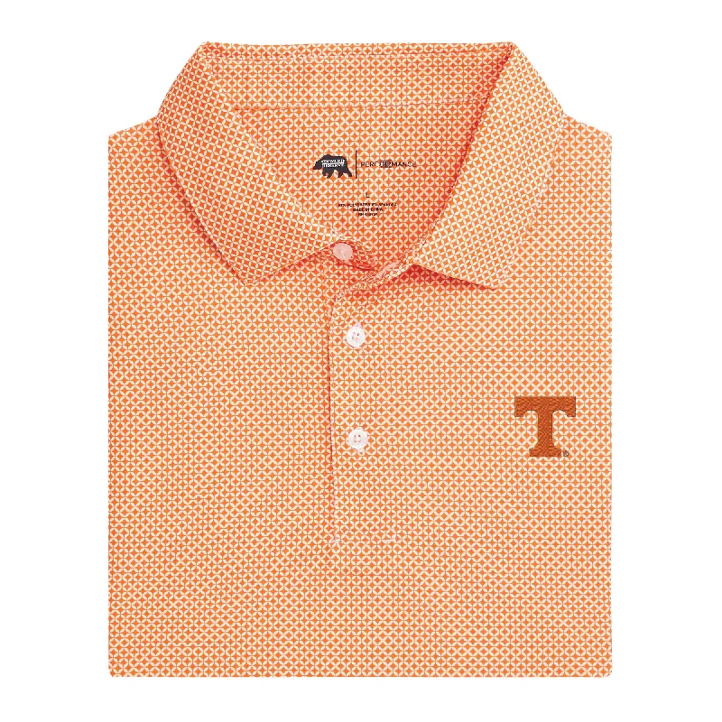 Men's essential polo shirt-Tennessee Scope Printed Performance Polo - Volunteer Orange