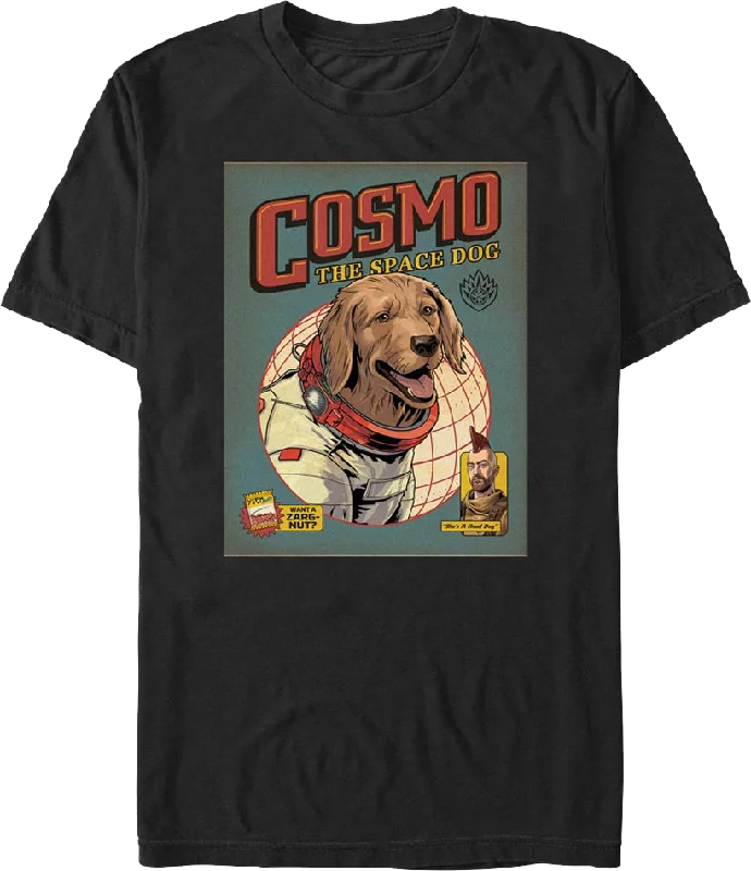 Cosmo The Space Dog Comic Book Cover Guardians Of The Galaxy T-Shirt