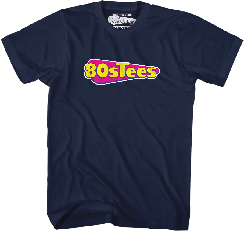 Navy 80sTees.com Logo T-Shirt