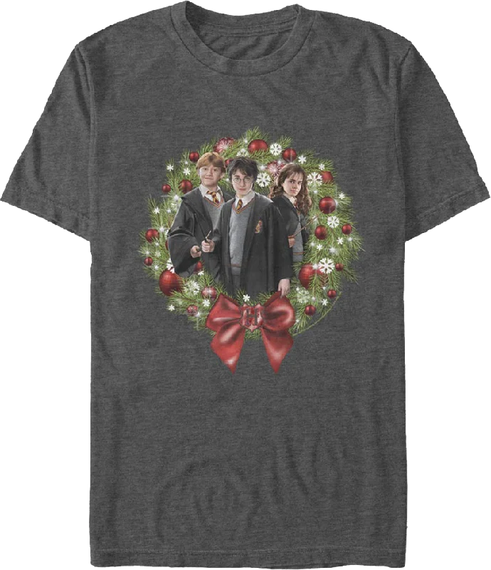 Christmas Wreath Harry Potter T-Shirt