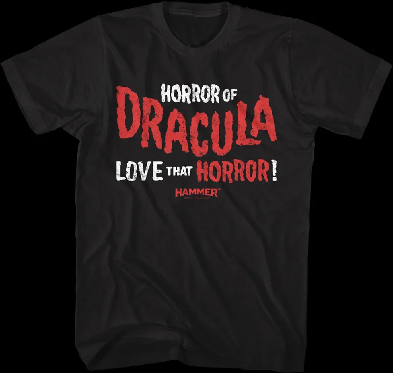 Love That Horror Hammer Films T-Shirt