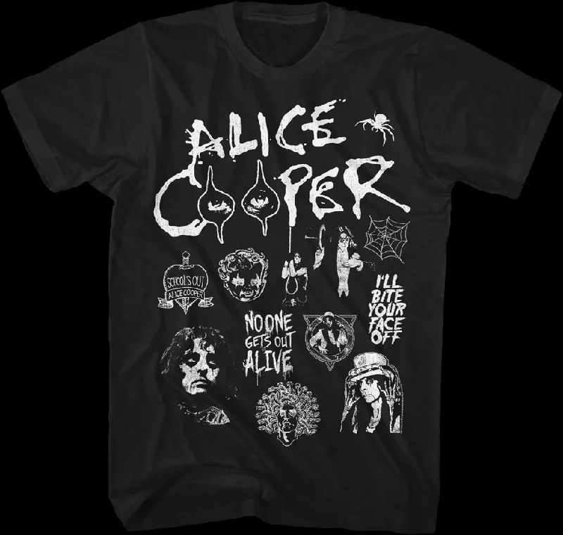 Shock Collage Alice Cooper T-Shirt