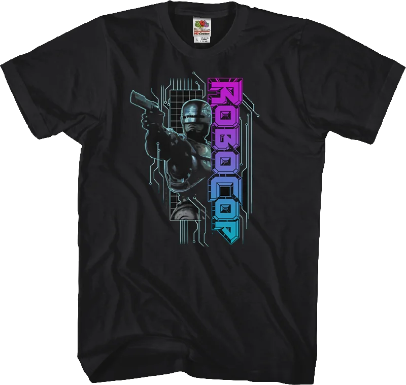 Neon Logo Robocop T-Shirt