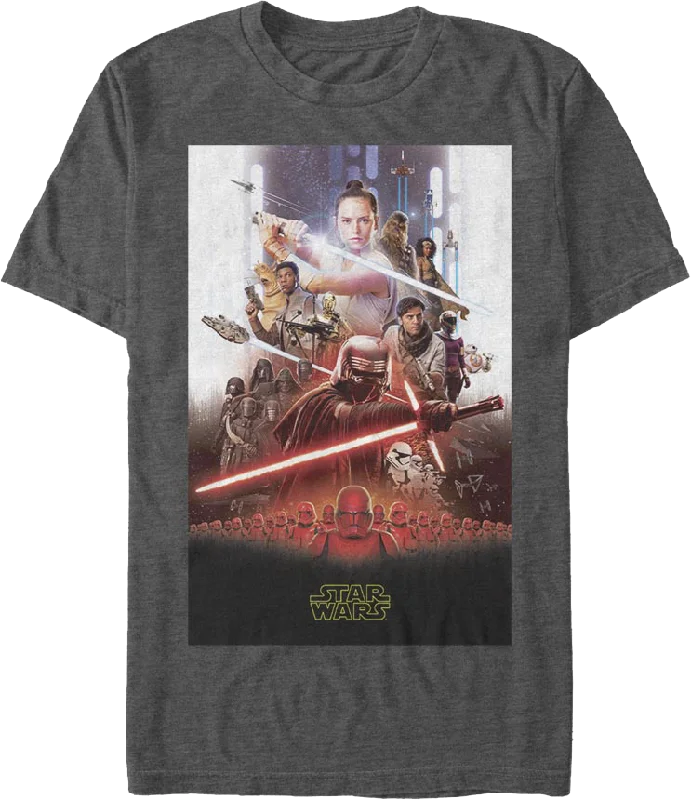 The Rise Of Skywalker Movie Poster Star Wars T-Shirt