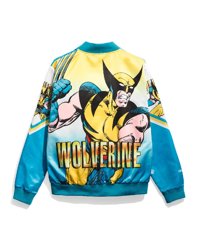 Men's modern softshell jacket-Wolverine Classic Blue Fanimation Satin Jacket