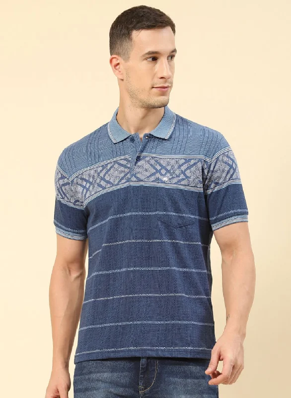 Men Denim Printed T-Shirt