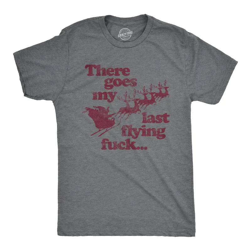 There Goes My Last Flying Fuck Santa Men's T Shirt