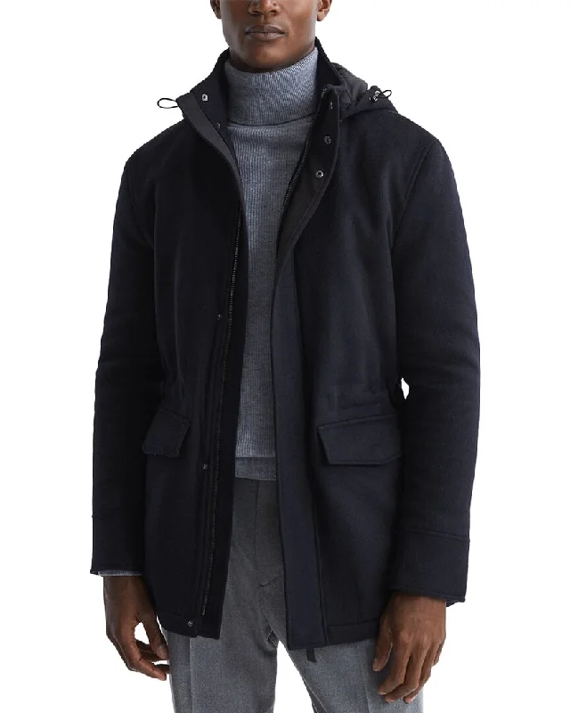 Men's breathable casual jacket-Reiss Torino Coat