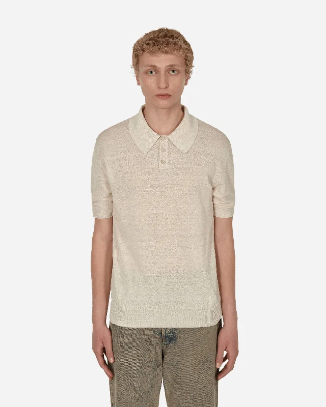 Linen Polo Shirt White