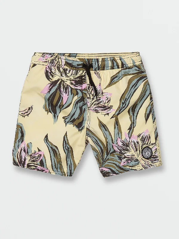 Men's drawstring shorts-Little Boys Polly Pack Trunks - Dawn Yellow