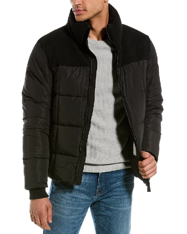 Men's sustainable field coat-NOIZE Barry Puffer Jacket