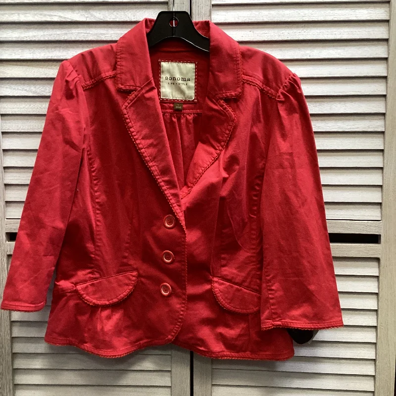 Men's sporty bomber jacket-Jacket Other By Sonoma In Red, Size: L