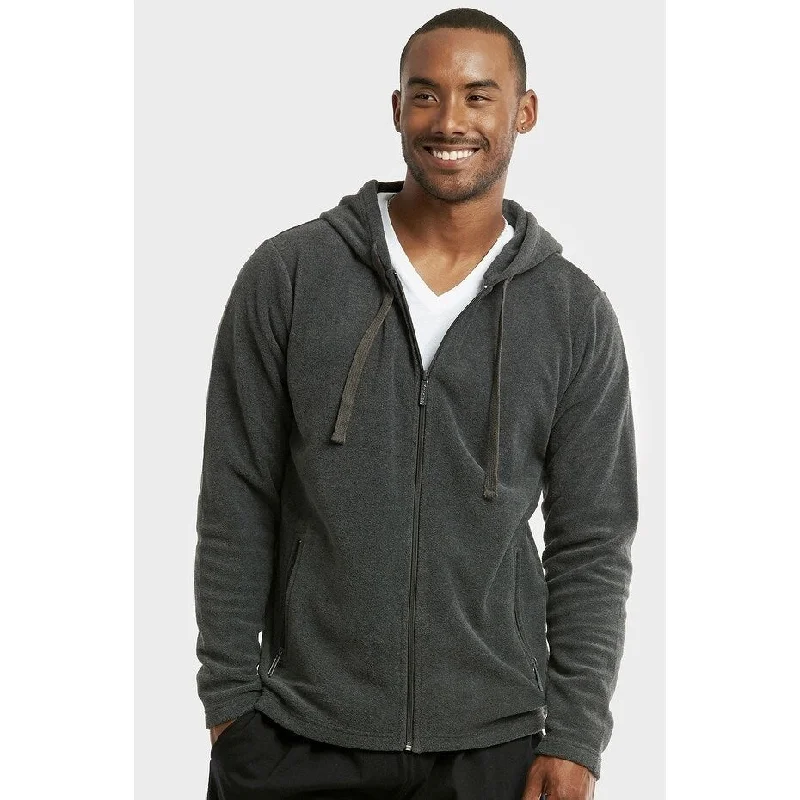 Men's essential hoodie-Men's Polar Fleece Zipper Hoodie