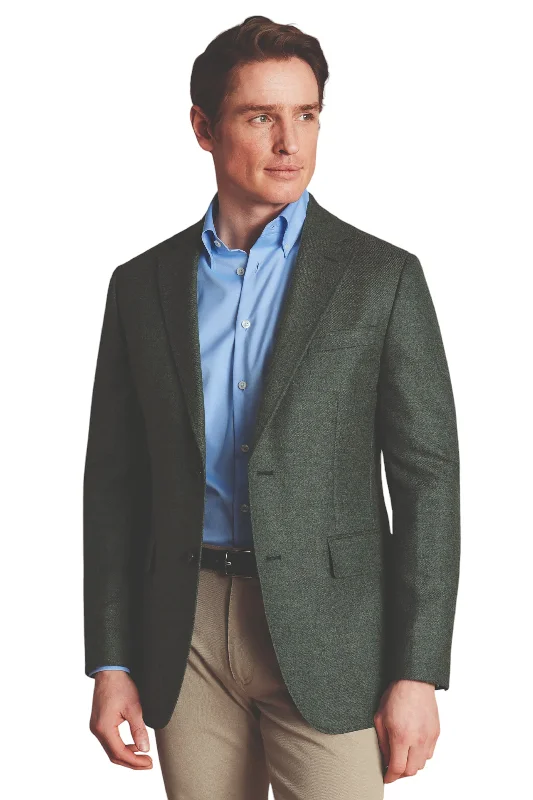 Men's performance travel jacket-Charles Tyrwhitt Men's Twill Wool Texture Slim Fit Jacket