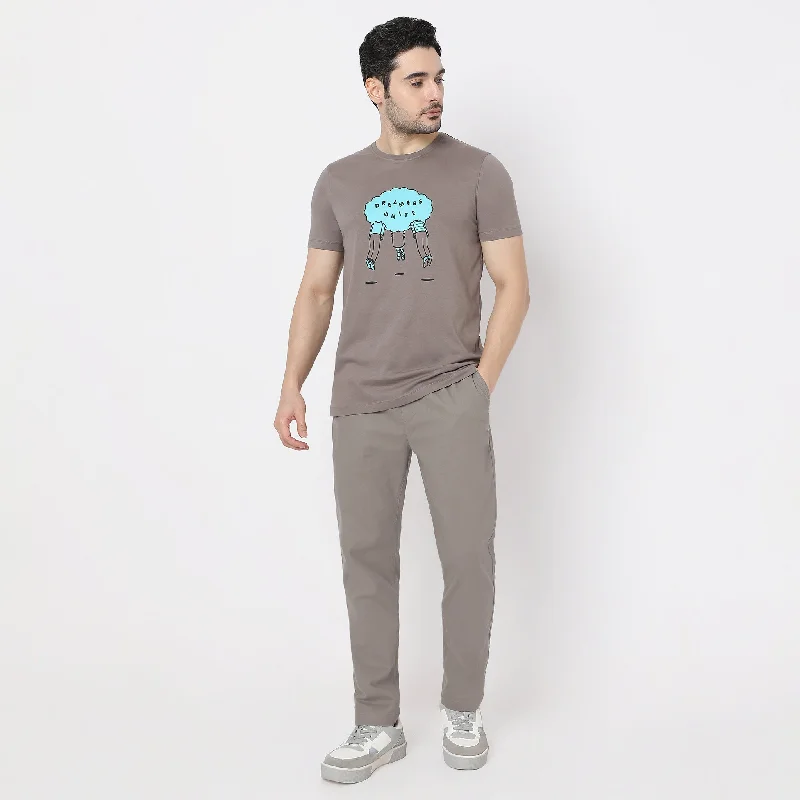 Graphic Crew Neck Modern Home T-Shirt