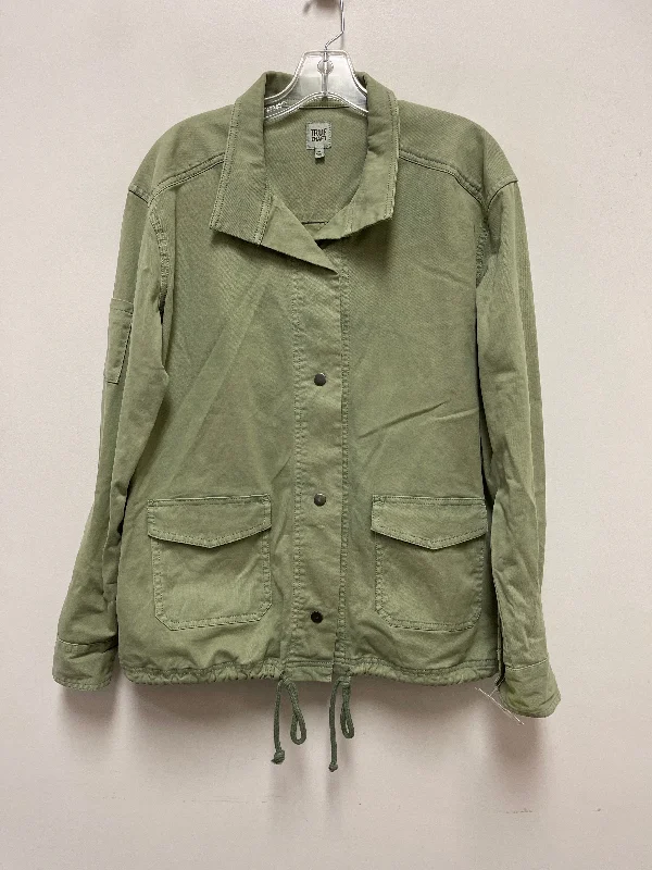 Men's wrinkle-resistant bomber coat-Jacket Other By True Craft In Green, Size: Xl