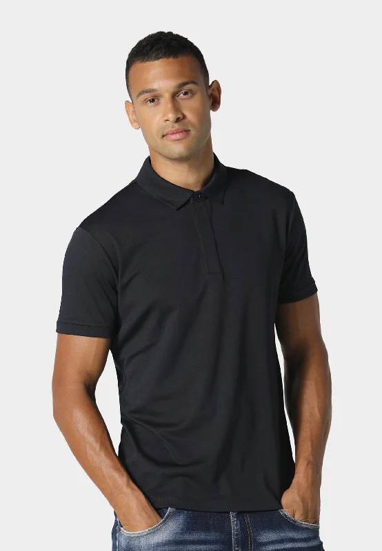 Men's budget polo shirt-Notmus Navy Polo Shirt