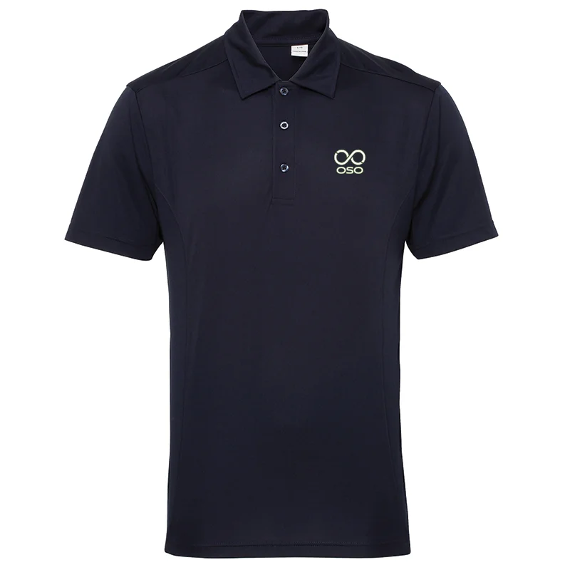 Men's easy-care polo shirt-OSO Super Style Polo - French navy