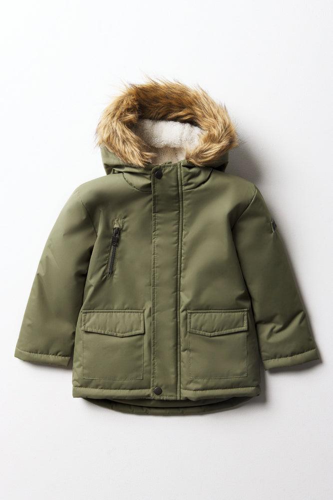 Men's lightweight utility coat-Hooded Parka Jacket Green