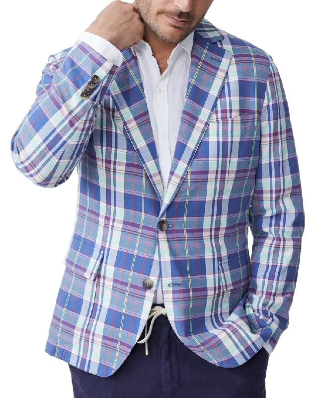 Men's organic windbreaker-J.McLaughlin Plaid McCown Jacket