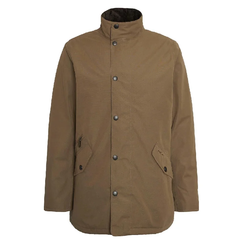 Men's organic utility jacket-Barbour Winter Spoonbill Waterproof Jacket Clay