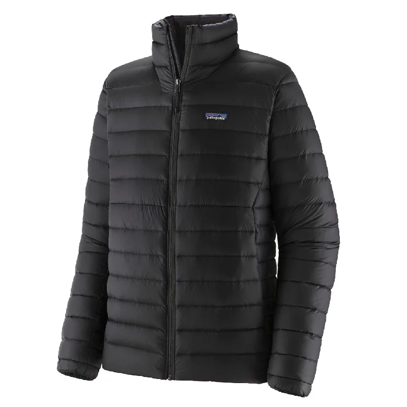 Men's summer field jacket-Patagonia Mens Down Sweater Jacket Black