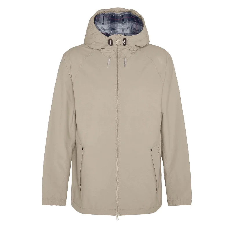 Men's high-performance windbreaker-Barbour Kirkhill Showerproof Jacket Concrete