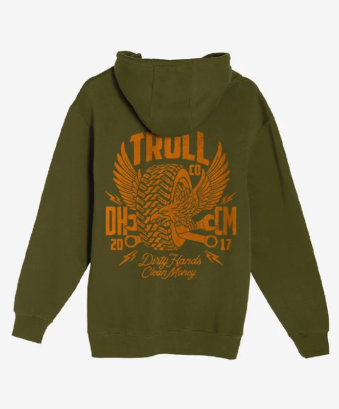 Men's weekend hoodie-Troll Co. Men's Winged Roller Graphic Hoodie