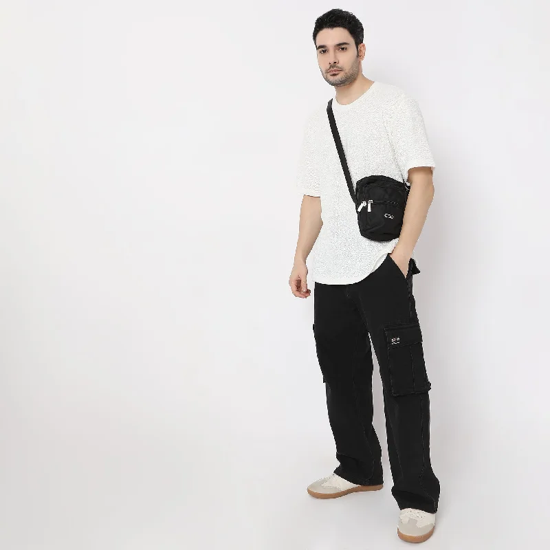 Oversize Structured Crew Neck Modern Street Baggy T-Shirt