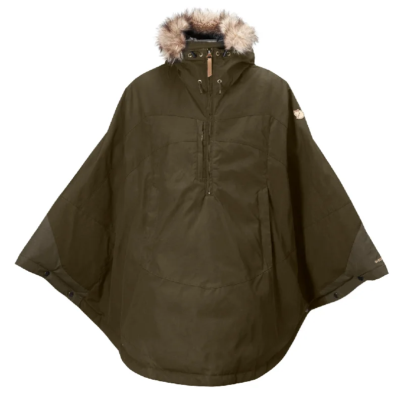 Men's ultra-lightweight parka-Fjallraven Luhkka Cape Dark Olive