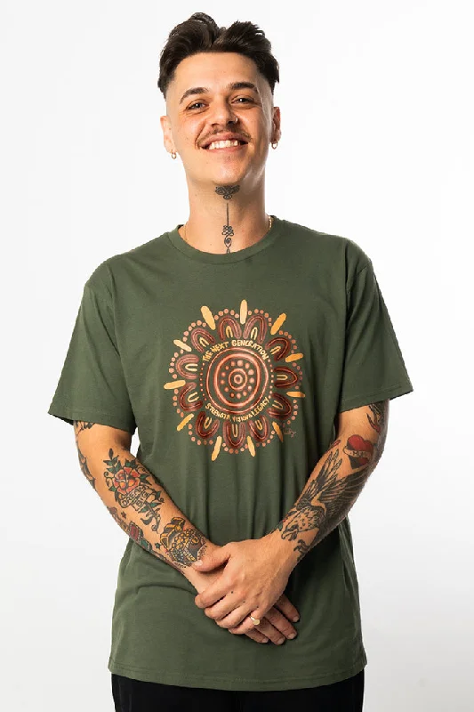 Celebrating Our Future Circle NAIDOC 2025 Cypress Cotton Crew Neck Unisex T-Shirt