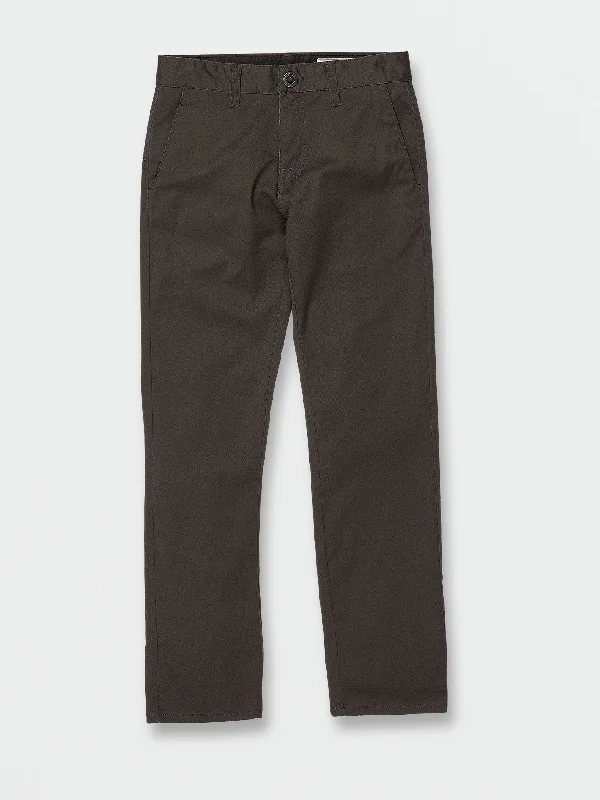 Men's comfortable travel pants-Big Boys Frickin Modern Stretch Chino Pants - Rinsed Black