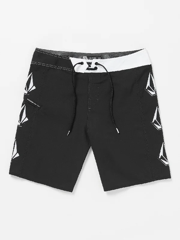 Men's camping shorts-Lido Iconic Mod-Tech Trunks - New Black