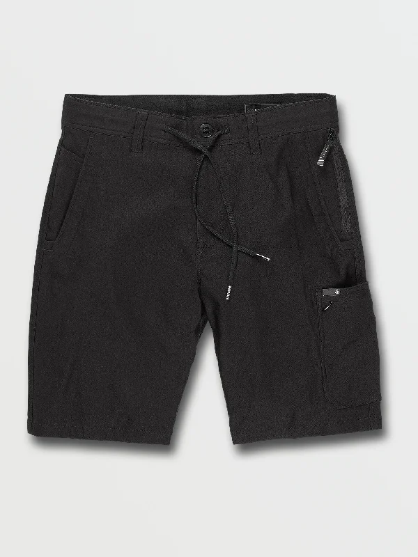 Men's high-performance shorts-Stone Trail Master Shorts - Black