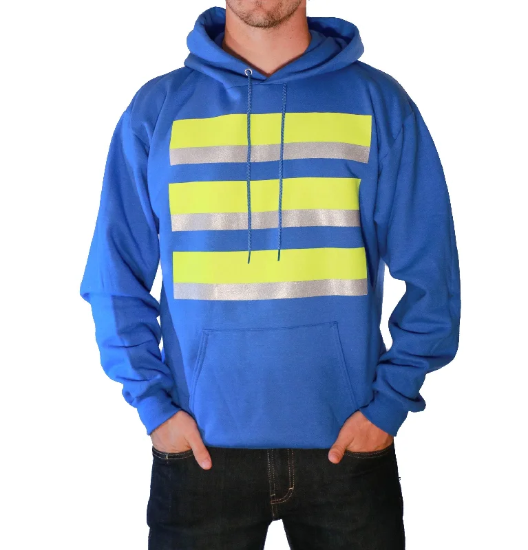 Men's sleep hoodie-Whistle Workwear Safety Hoodie_Royal