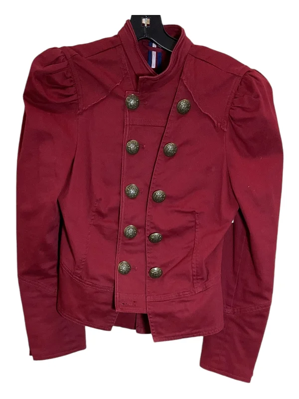 Men's fashionable puffer jacket-Jacket Other By Free People In Red, Size: S