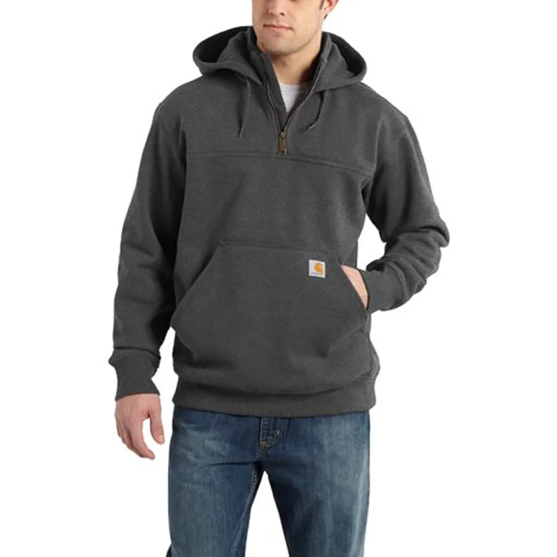 Men's hiking hoodie-Carhartt Men's Rain Defender® Loose Fit Heavyweight Quarter-Zip Sweatshirt