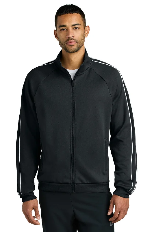 Men's performance travel jacket-Nike Mens Full Zip Track Jacket - Black - New