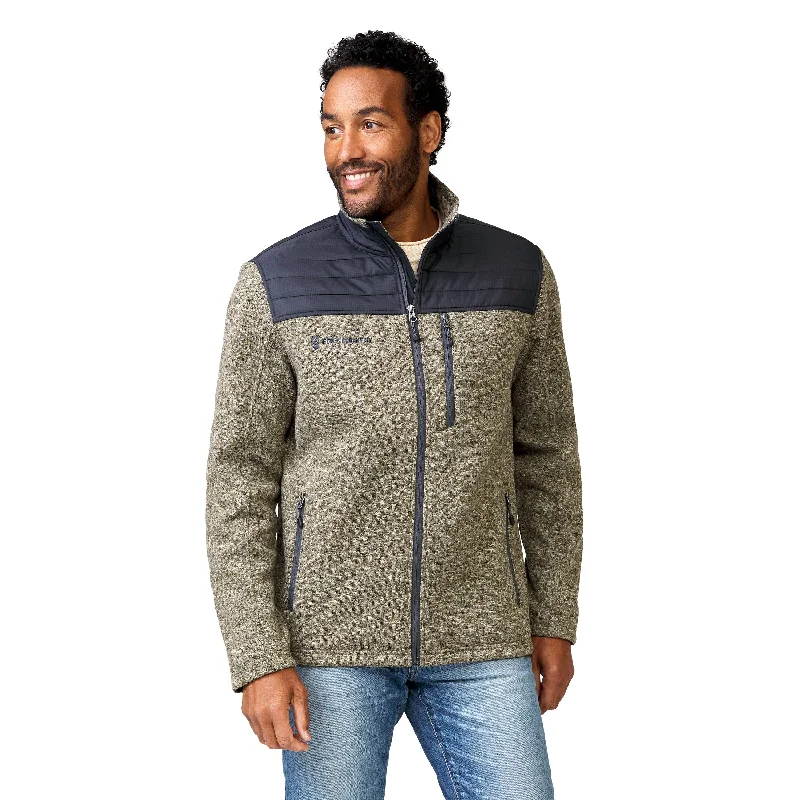 Men's breathable casual jacket-Free Country Men's Frore Sweater Knit Fleece Jacket