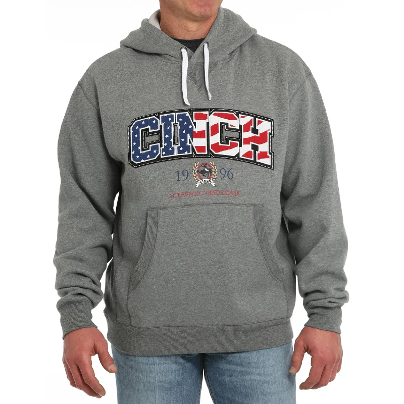 Men's modern hoodie-Cinch Men's USA Hoodie