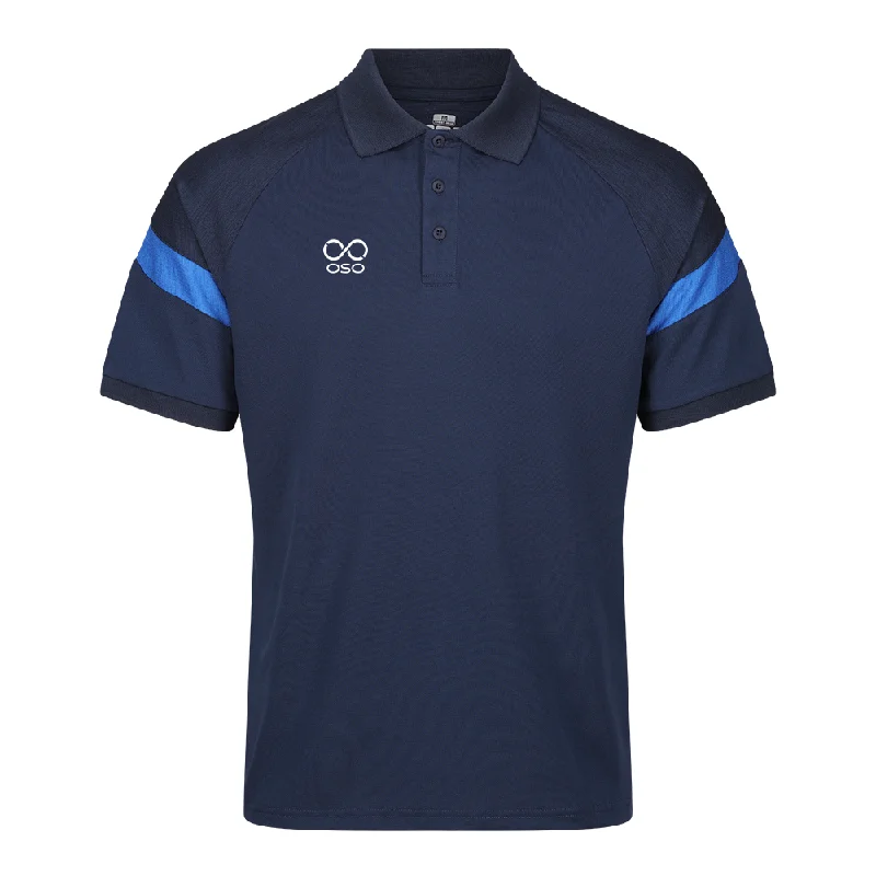 Men's UV protection polo shirt-OSO Kinetic Polo - Navy/royal