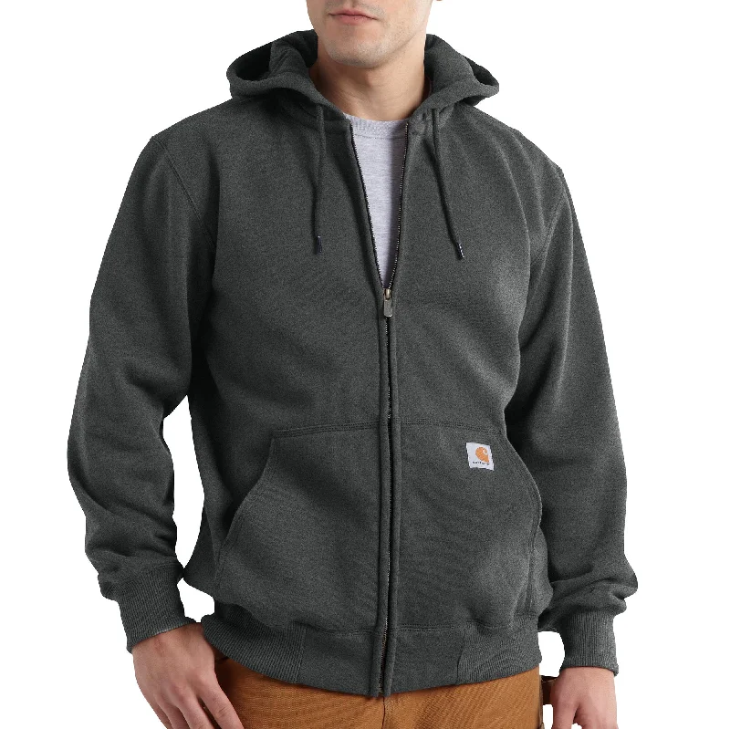 Men's streetwear hoodie-Carhartt Men's Rain Defender® Loose Fit Heavyweight Full-Zip Sweatshirt