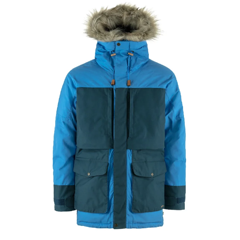 Men's versatile raincoat-Fjallraven Polar Expedition Parka UN Blue / Mountain Blue