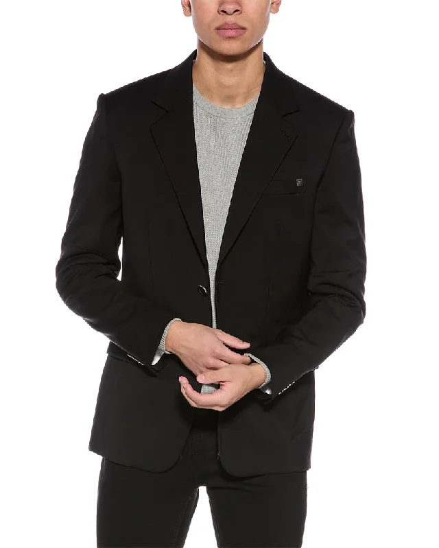 Men's naturally cooling jacket-Helmut Lang Curve Classic Wool Blazer