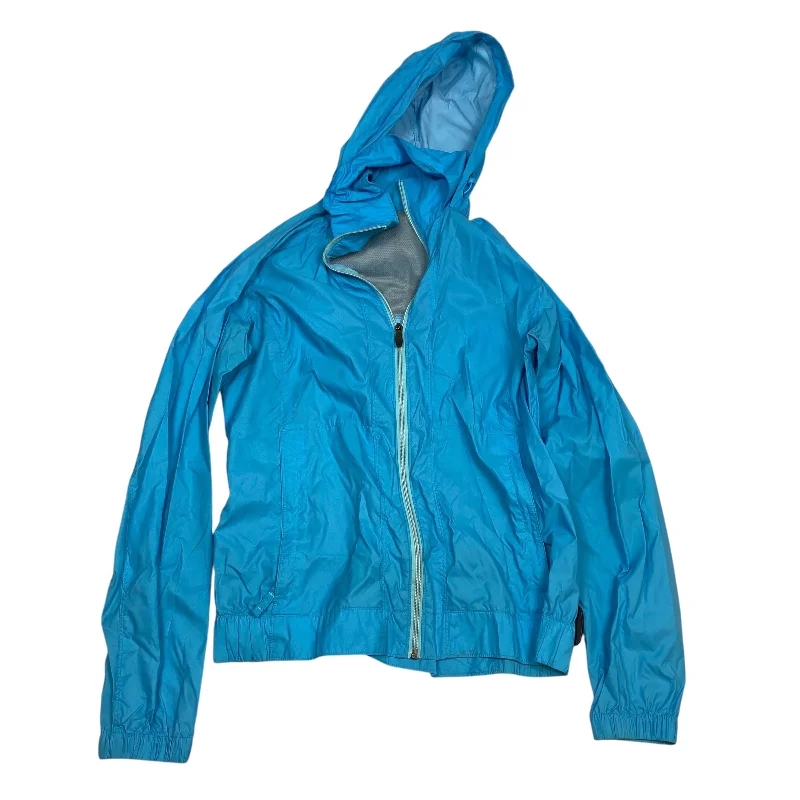 Men's antibacterial softshell jacket-Jacket Windbreaker By Columbia In Blue, Size: M