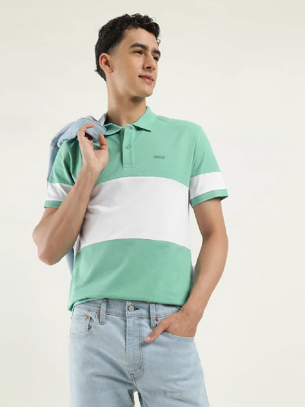 Men's Colorblock Polo T-Shirt