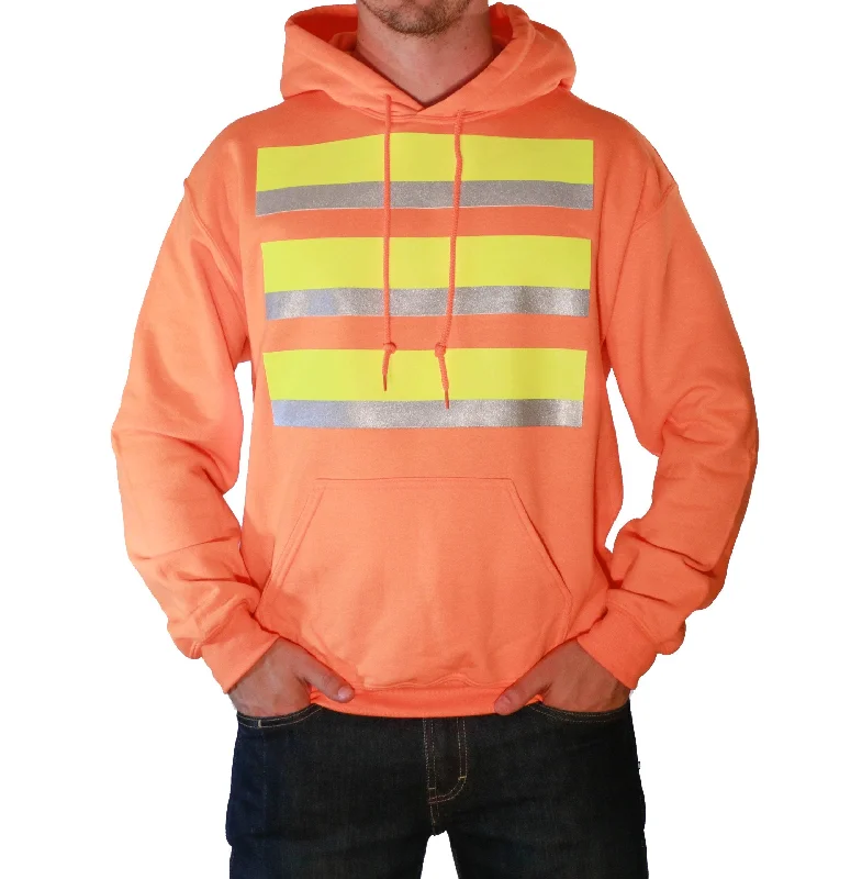 Men's tennis hoodie-Whistle Workwear Safety Hoodie_Safety Orange